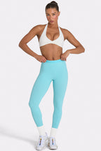 Chic Soft Active Leggings in Aqua