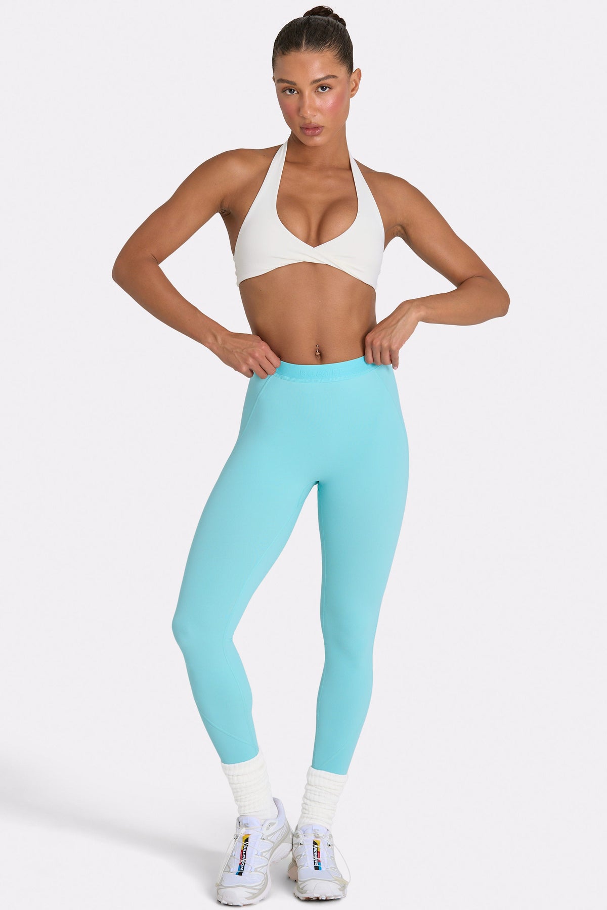 Chic Soft Active Leggings in Aqua