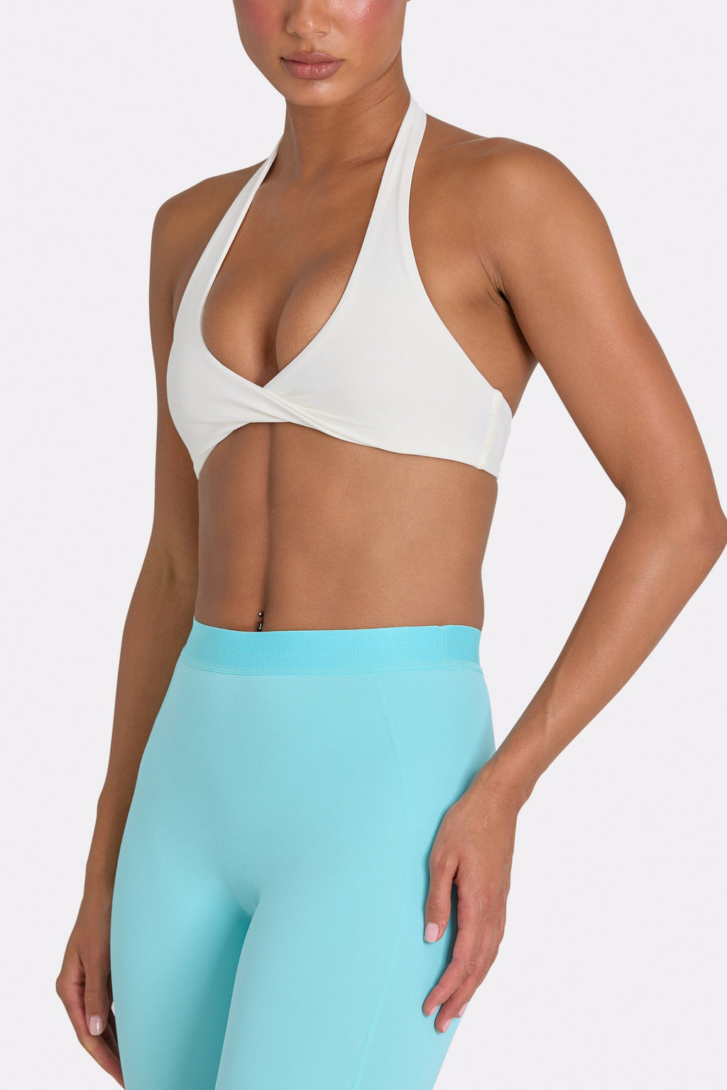Chic Soft Active Leggings in Aqua