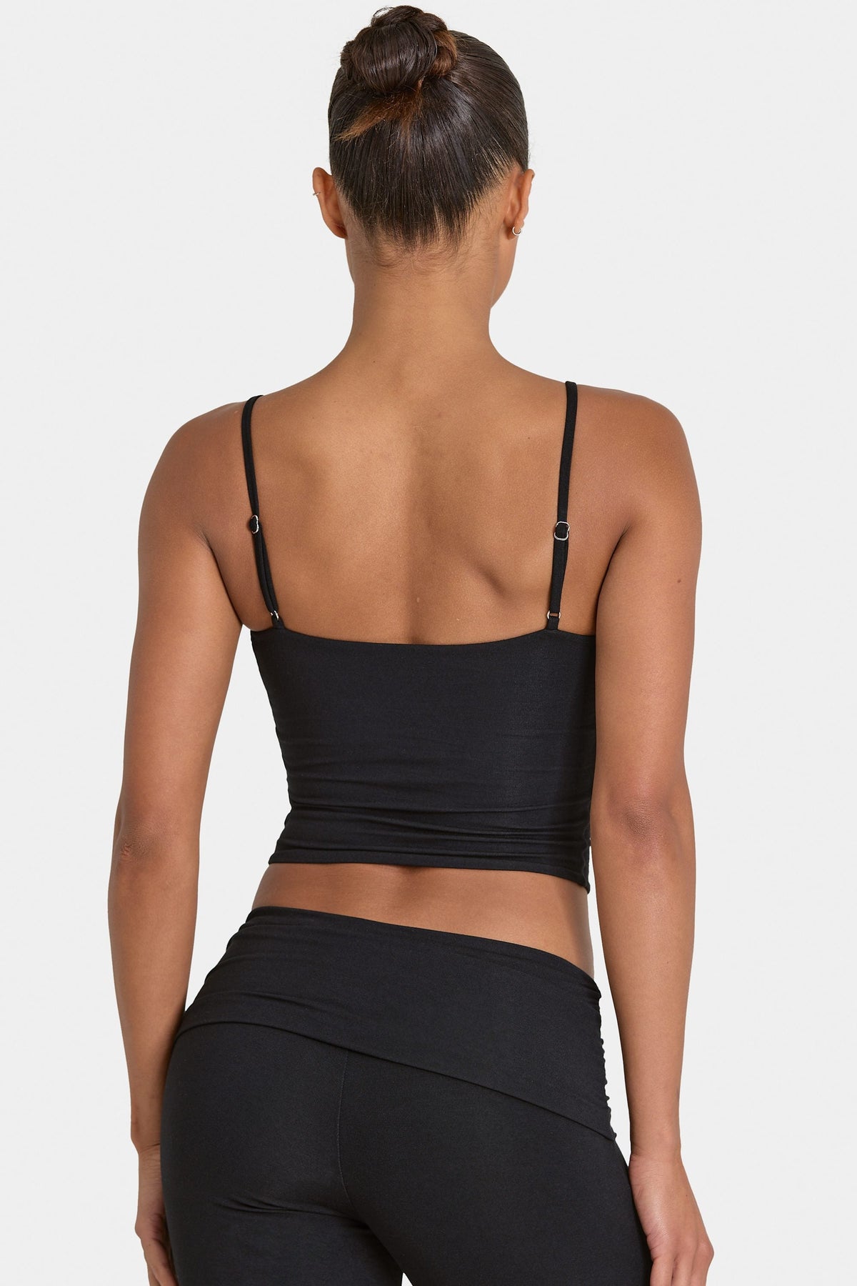 Chic ButterCloud Crop Tank Top in Black