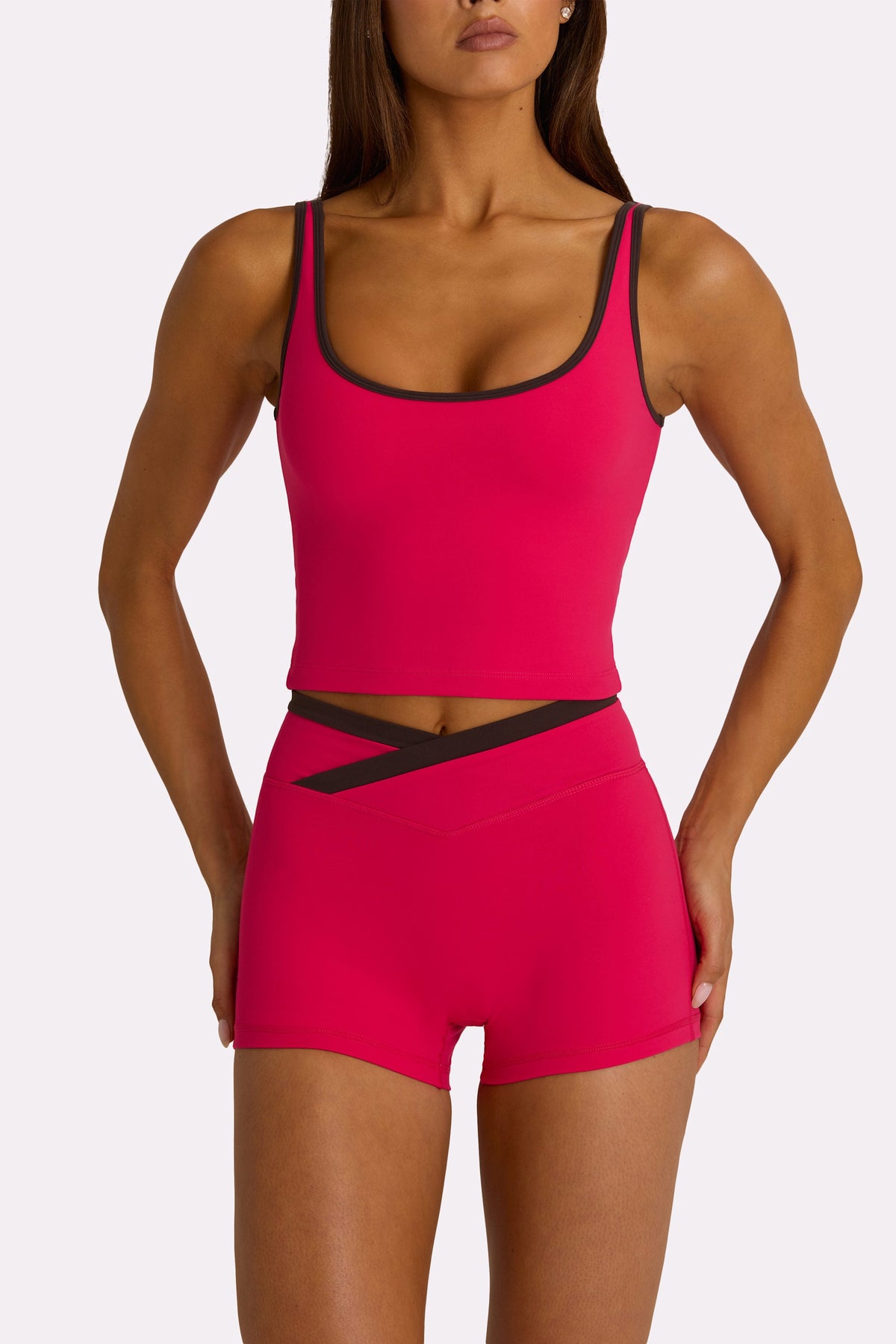 Chic Soft Active Tank Top in Hot Pink