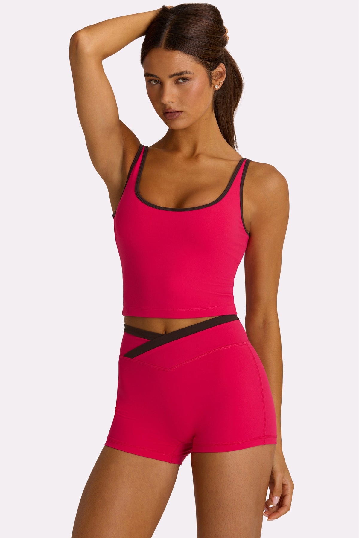 Chic Soft Active Tank Top in Hot Pink