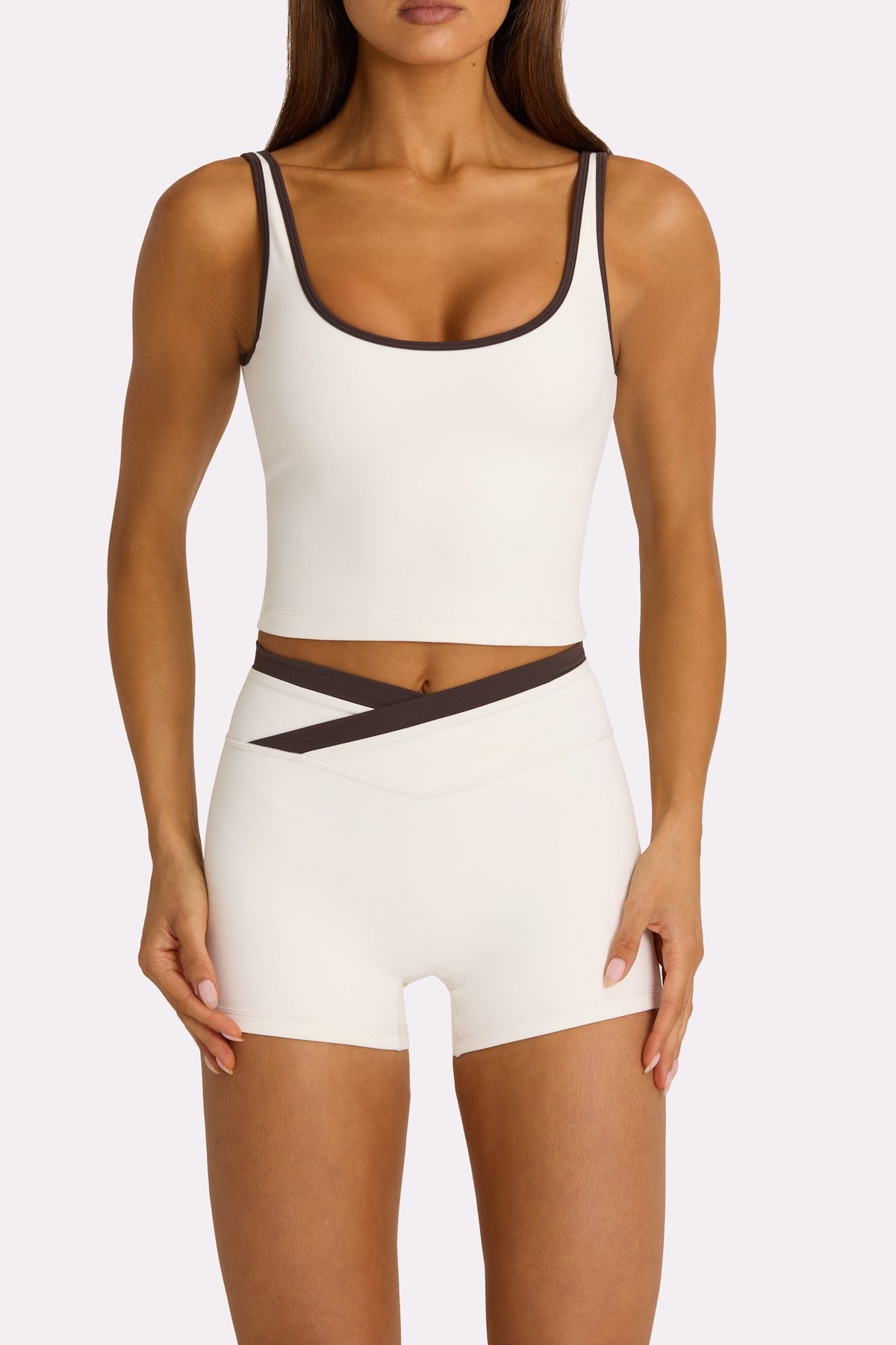 Chic Soft Active Tank Top in Coconut