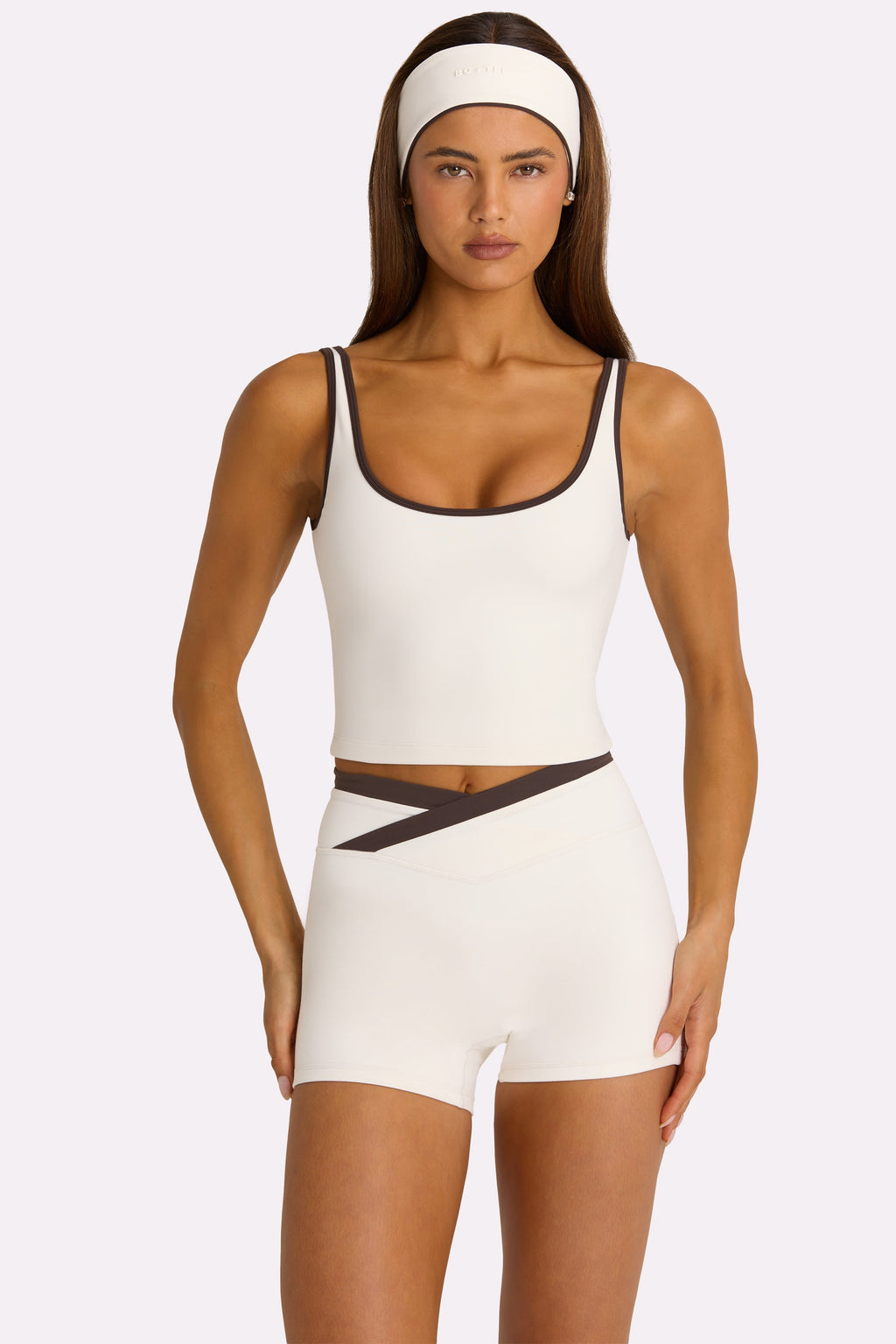 Chic Soft Active Tank Top in Coconut