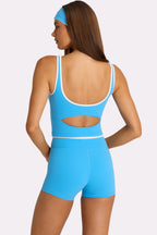 Chic Soft Active Tank Top in Electric Blue