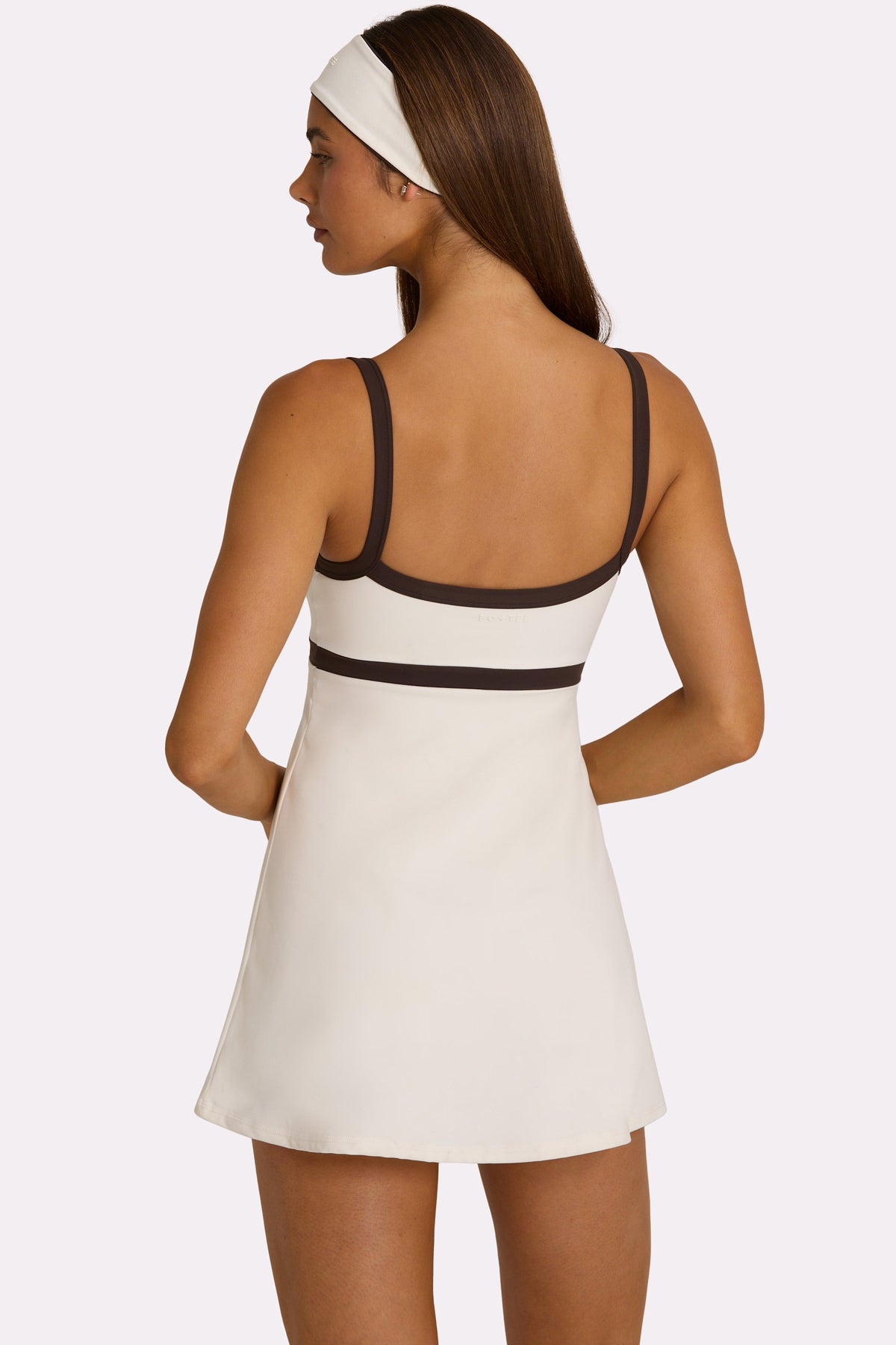 Chic Soft Active Tennis Dress in Coconut