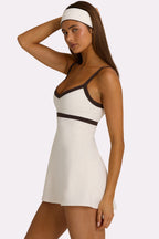 Chic Soft Active Tennis Dress in Coconut