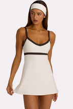 Chic Soft Active Tennis Dress in Coconut