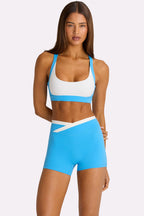 Chic Soft Active High-Impact Sports Bra in Electric Blue