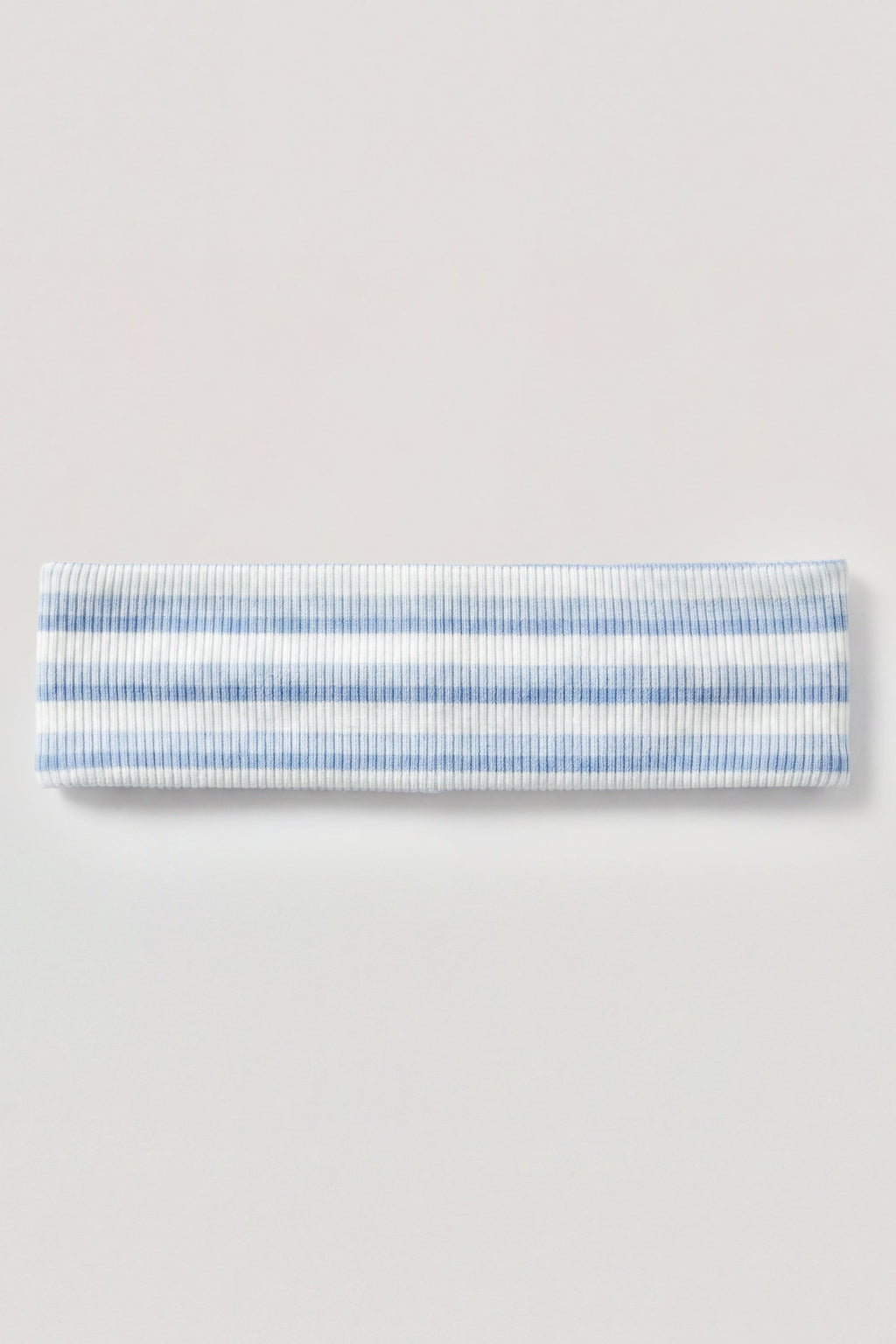 Chic Ribbed Jersey Headband in Blue Stripe