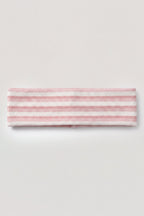 Chic Ribbed Jersey Headband in Pink Stripe