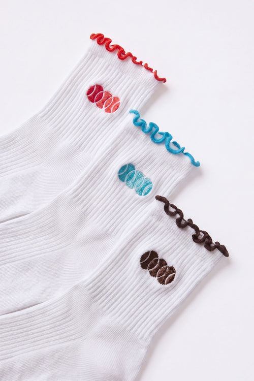 Chic 3-Pack Socks Bundle in White Multi