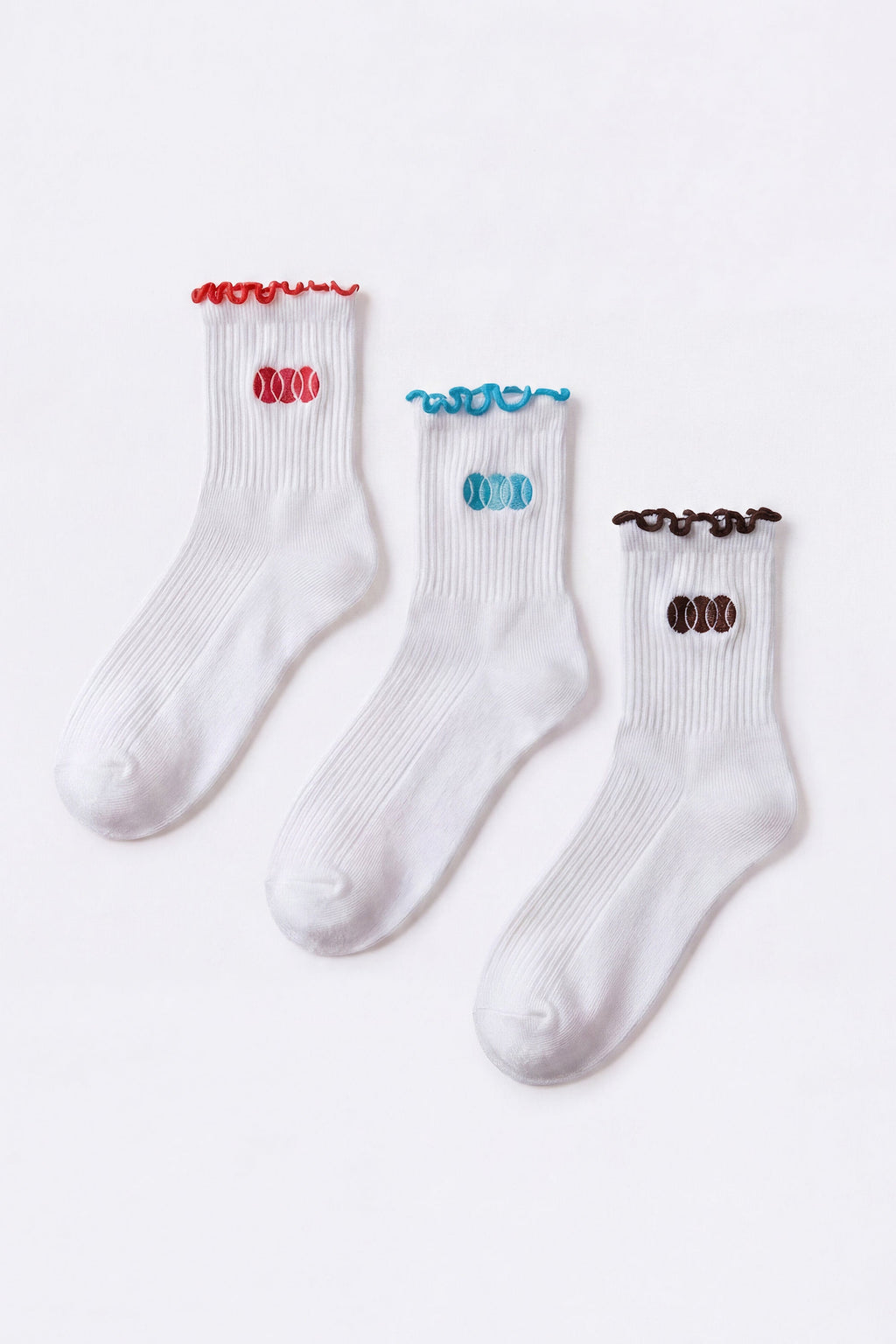 Chic 3-Pack Socks Bundle in White Multi