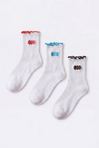 Chic 3-Pack Socks Bundle in White Multi