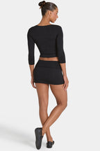 Chic ButterCloud Skort in Black