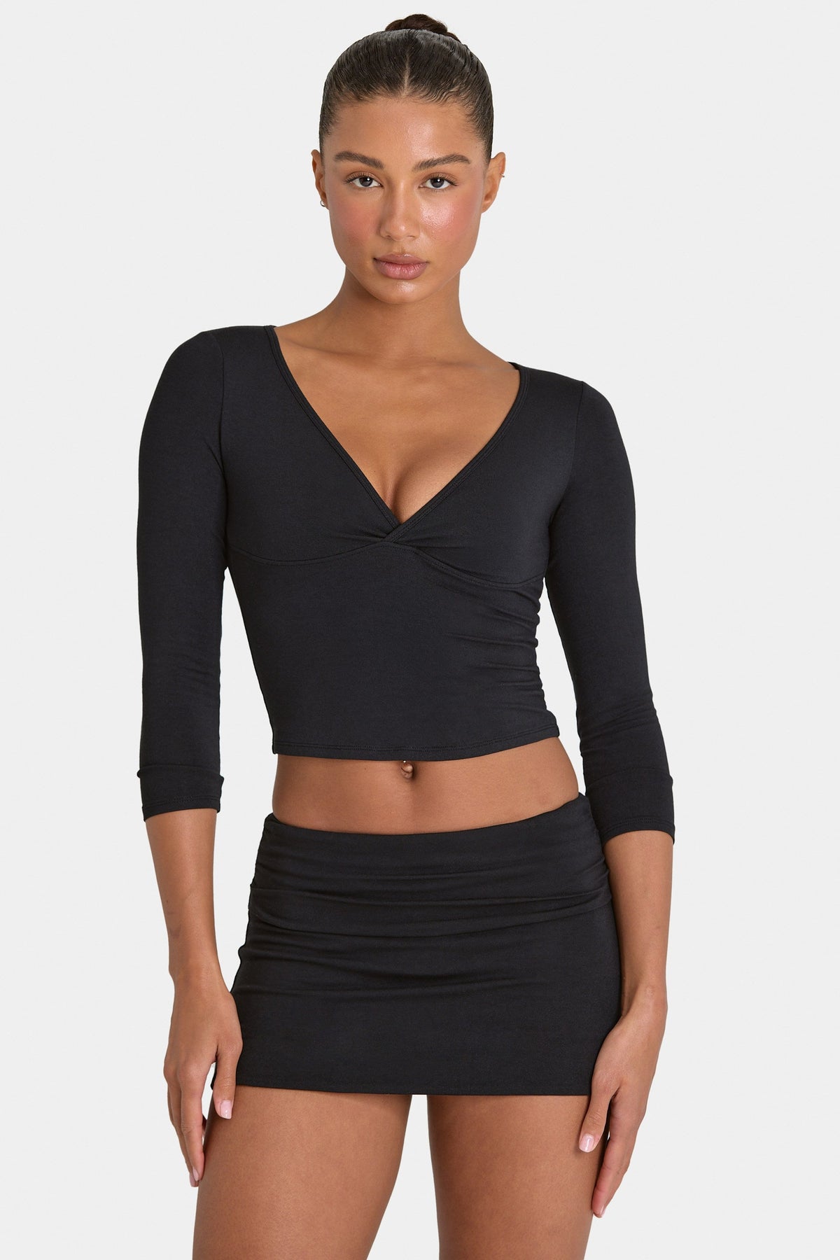 Chic ButterCloud Skort in Black