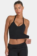 Chic ButterCloud Crop Tank Top in Black