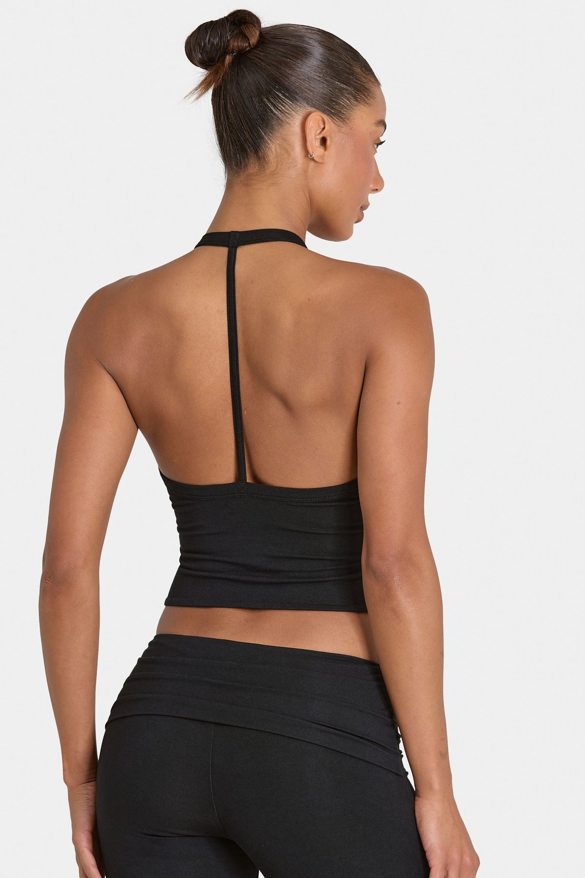 Chic ButterCloud Crop Tank Top in Black