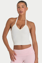 Chic ButterCloud Crop Tank Top in Coconut