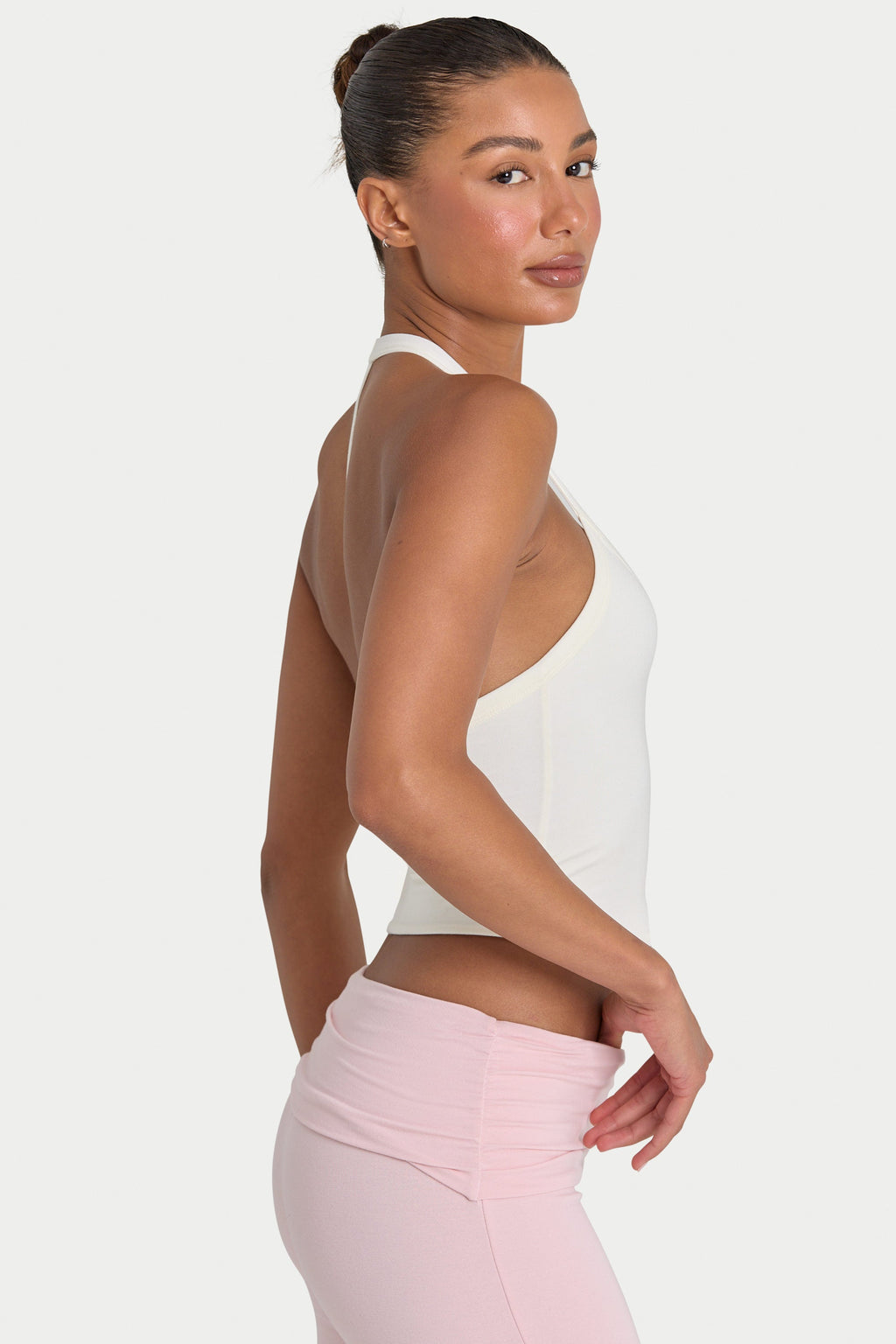 Chic ButterCloud Crop Tank Top in Coconut