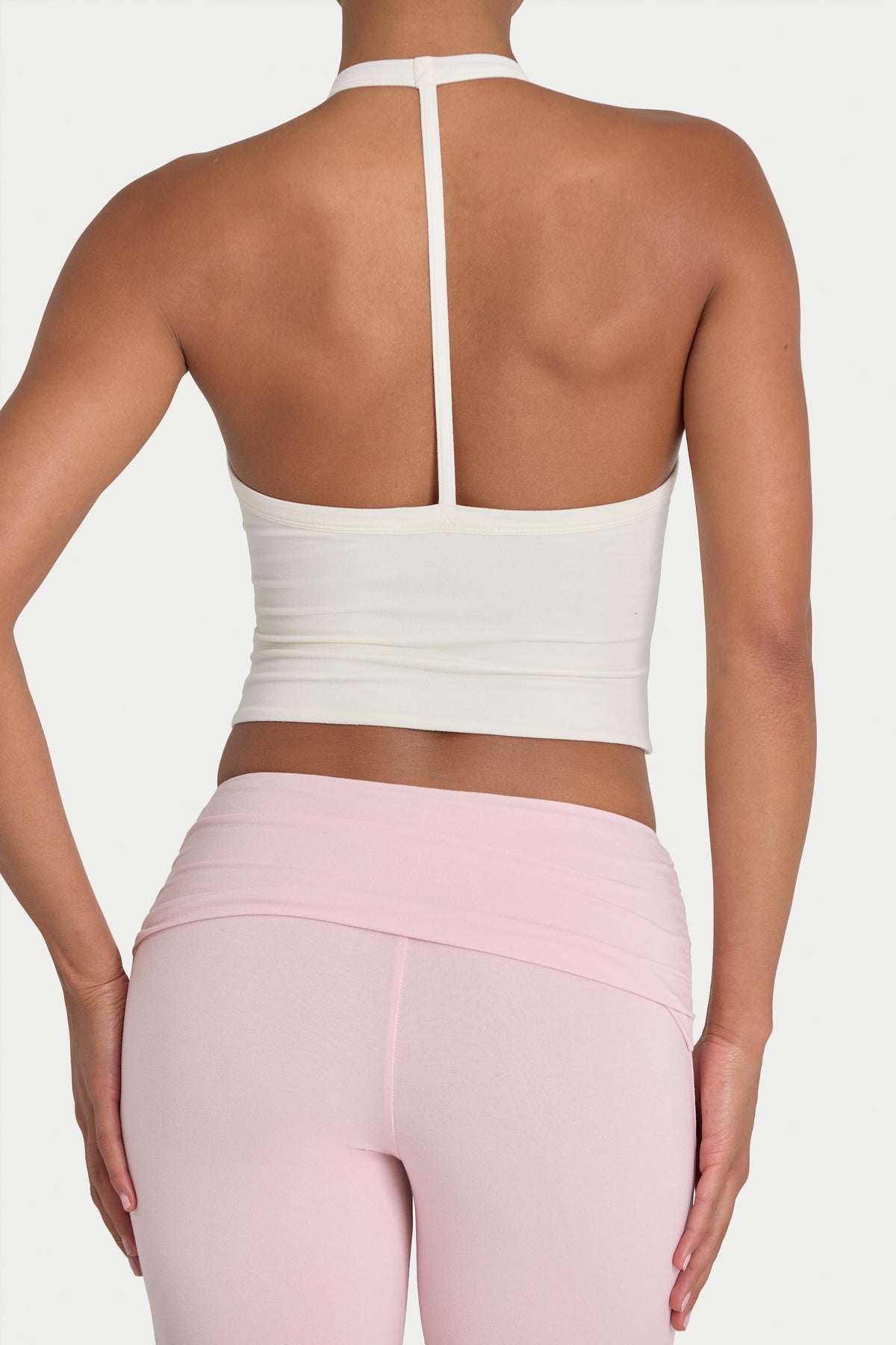 Chic ButterCloud Crop Tank Top in Coconut