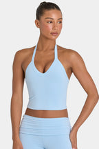 Chic ButterCloud Crop Tank Top in Sky