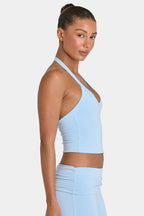 Chic ButterCloud Crop Tank Top in Sky