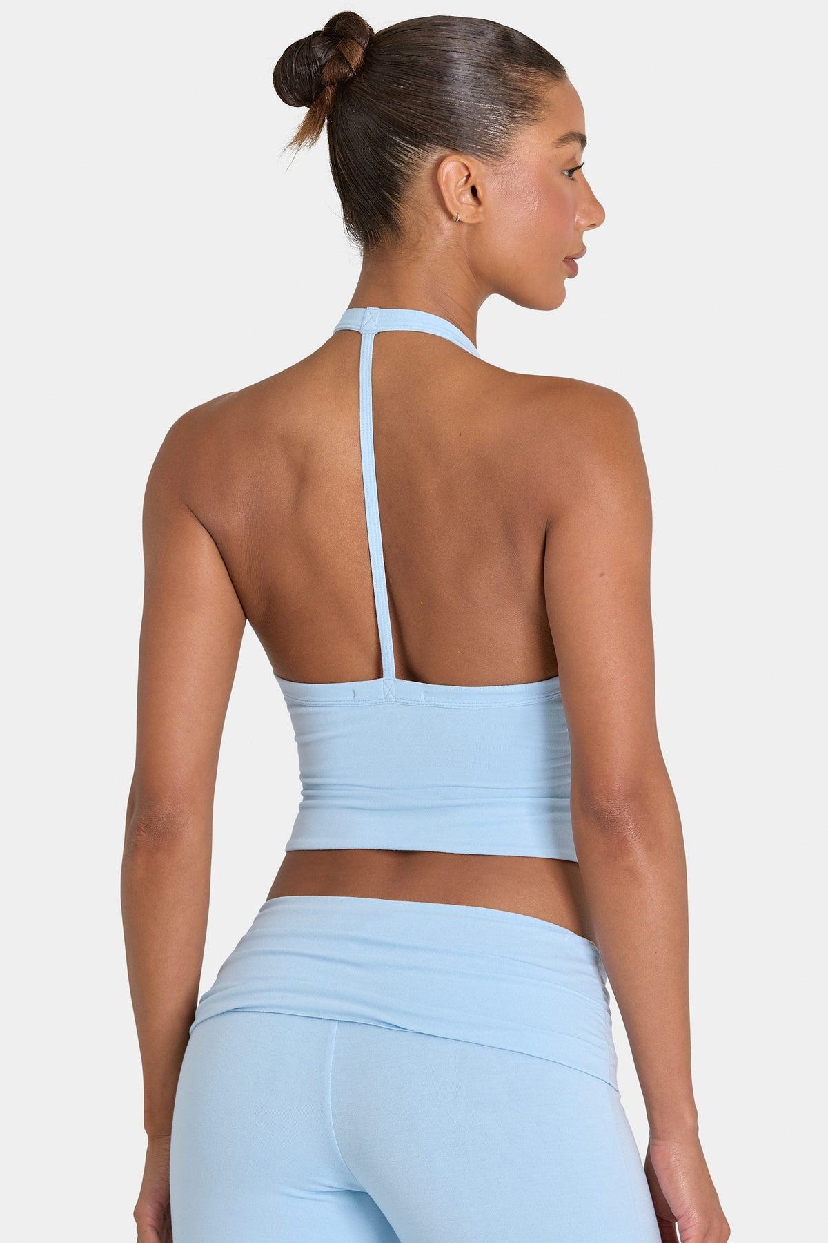 Chic ButterCloud Crop Tank Top in Sky