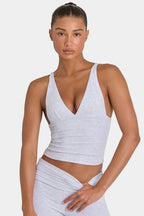Chic ButterCloud Tank Top in Grey Marl