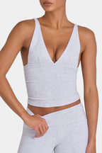 Chic ButterCloud Tank Top in Grey Marl