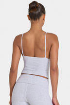 Chic ButterCloud Tank Top in Grey Marl