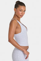Chic ButterCloud Tank Top in Grey Marl