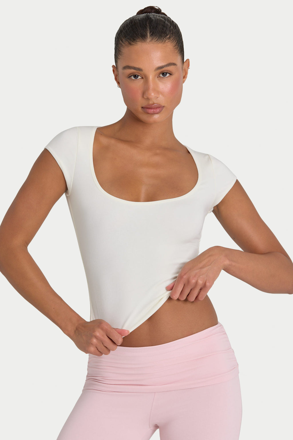 Chic ButterCloud Crop Top in Coconut