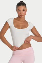 Chic ButterCloud Crop Top in Coconut