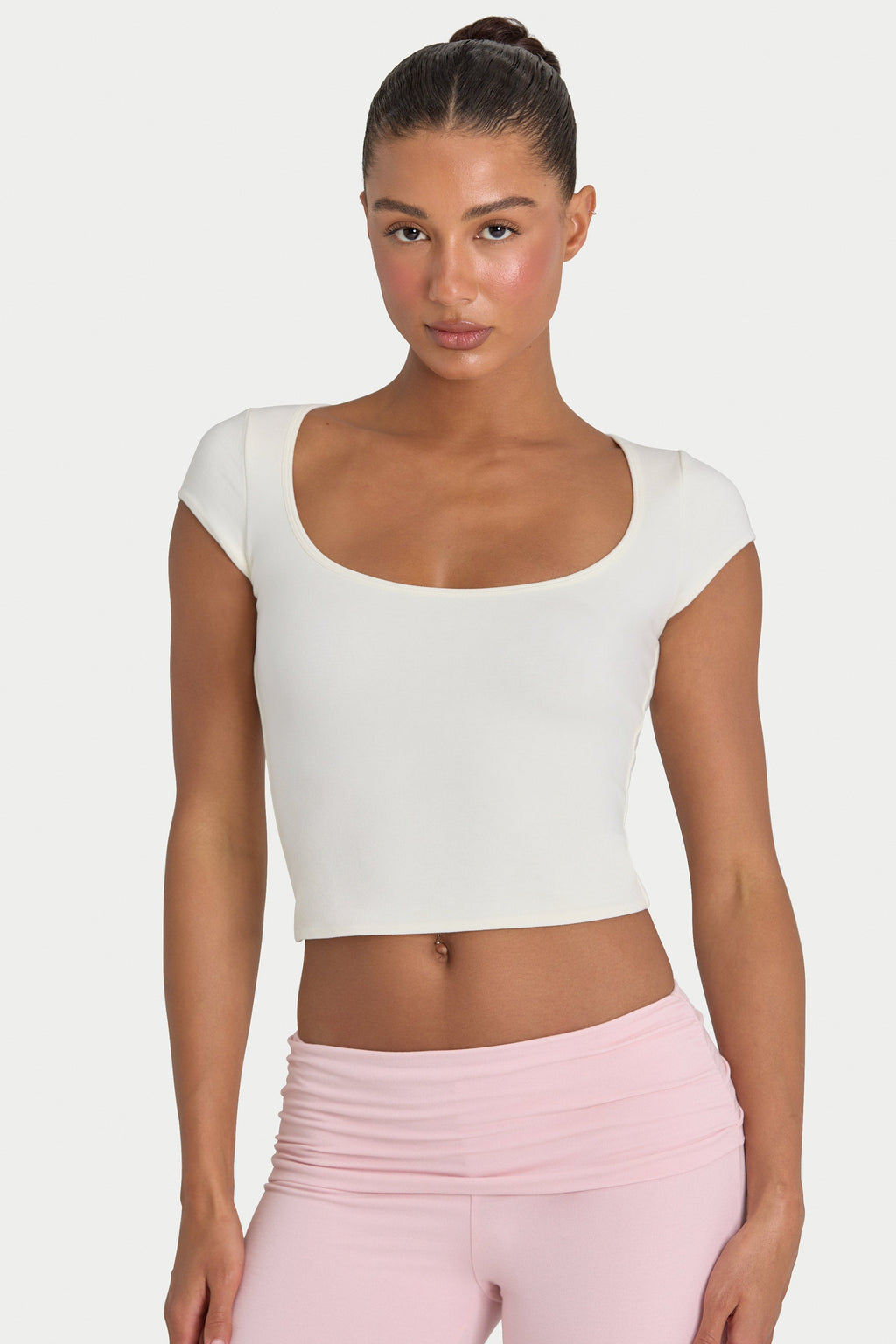 Chic ButterCloud Crop Top in Coconut