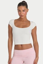 Chic ButterCloud Crop Top in Coconut