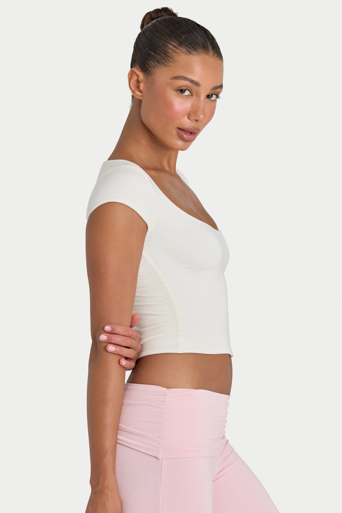 Chic ButterCloud Crop Top in Coconut