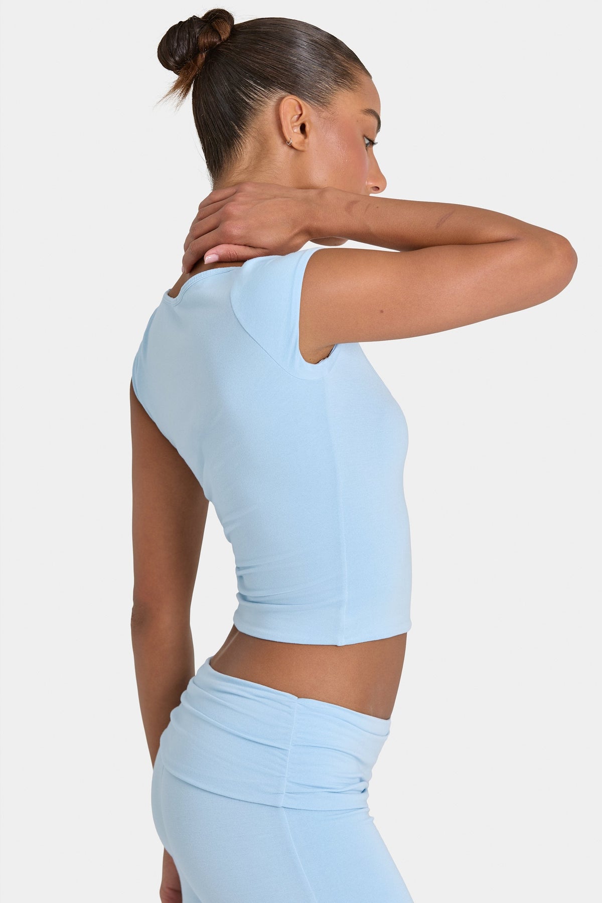 Chic ButterCloud Crop Top in Sky