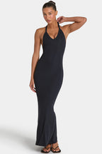 Chic ButterCloud Maxi Dress in Black