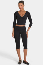 Chic ButterCloud Capri Leggings in Black