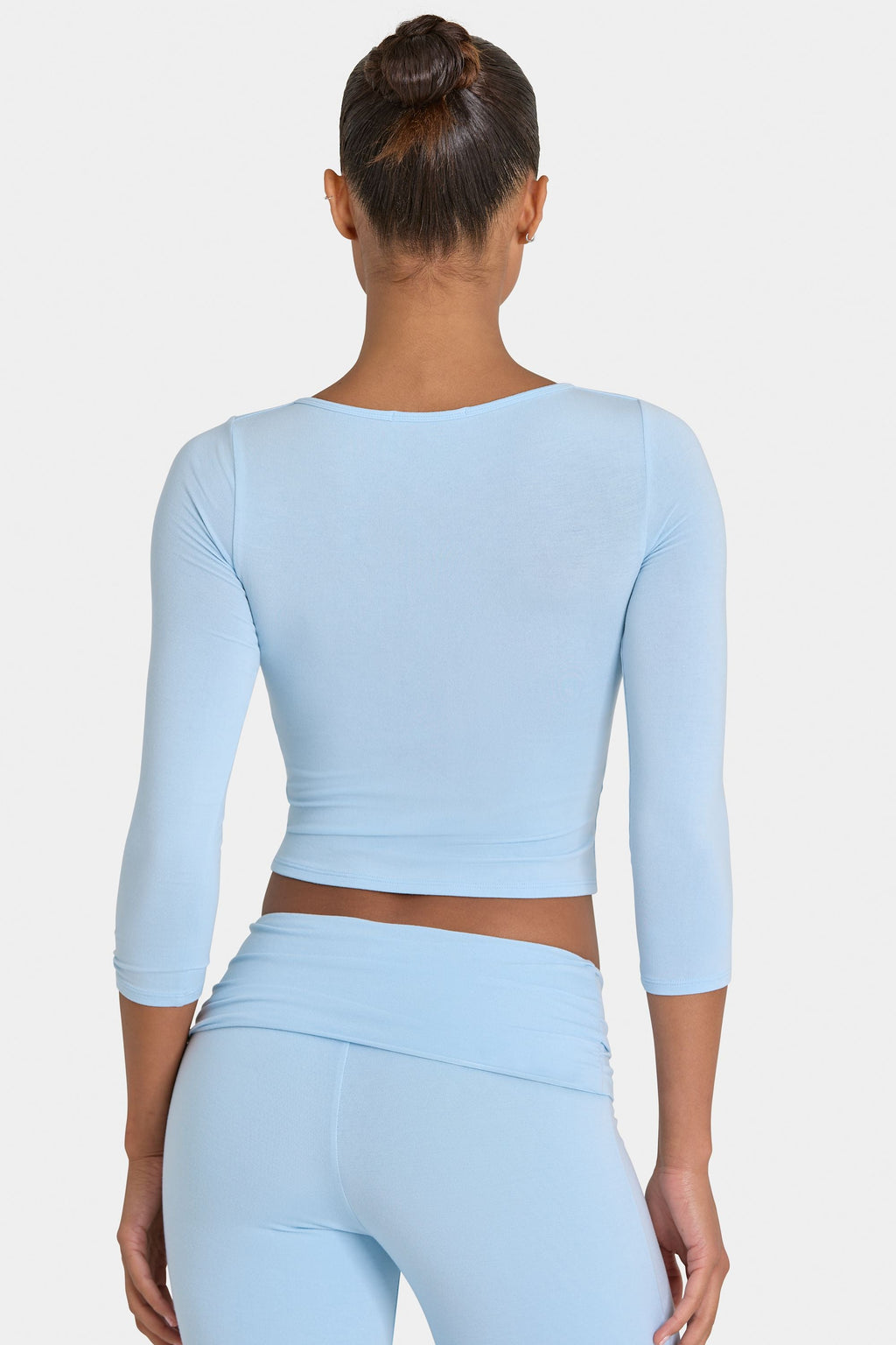 Chic ButterCloud 34 Sleeve Top in Sky