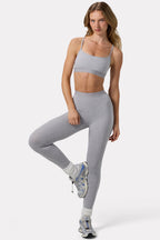 Chic Soft Active Leggings in Grey Marl