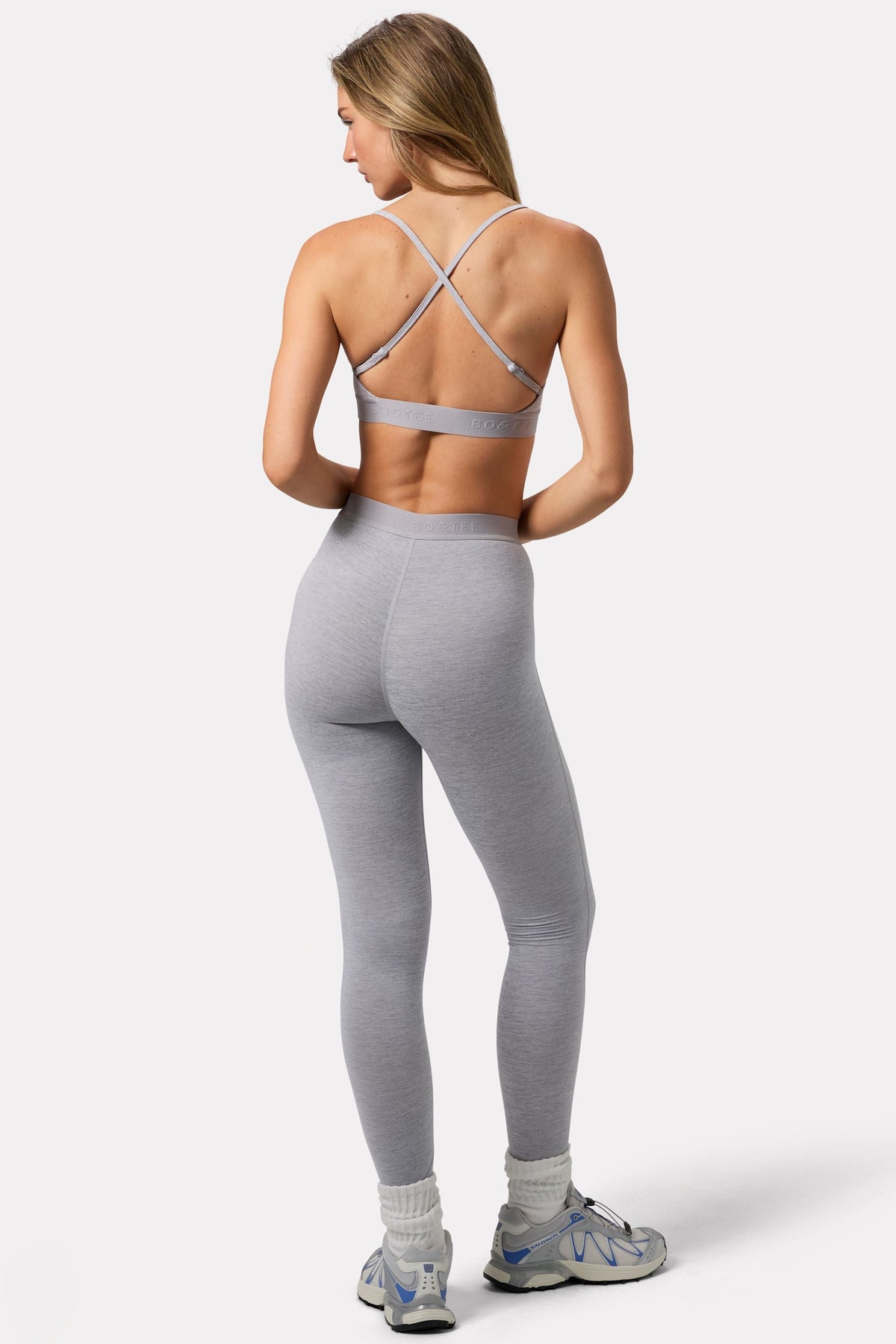 Chic Soft Active Leggings in Grey Marl