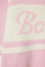 Chic Knit Turtleneck Oversized Jumper in Powder Pink
