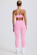 Chic Soft Active Mid-Rise Leggings in Baby Pink