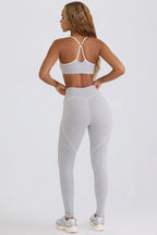 Chic Soft Active Mid-Rise Leggings in Grey