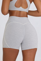 Chic Soft Active Mini Shorts in Grey
