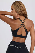 Chic Soft Active Low-Impact Sports Bra in Black