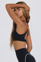 Chic Soft Active Low-Impact Sports Bra in Black