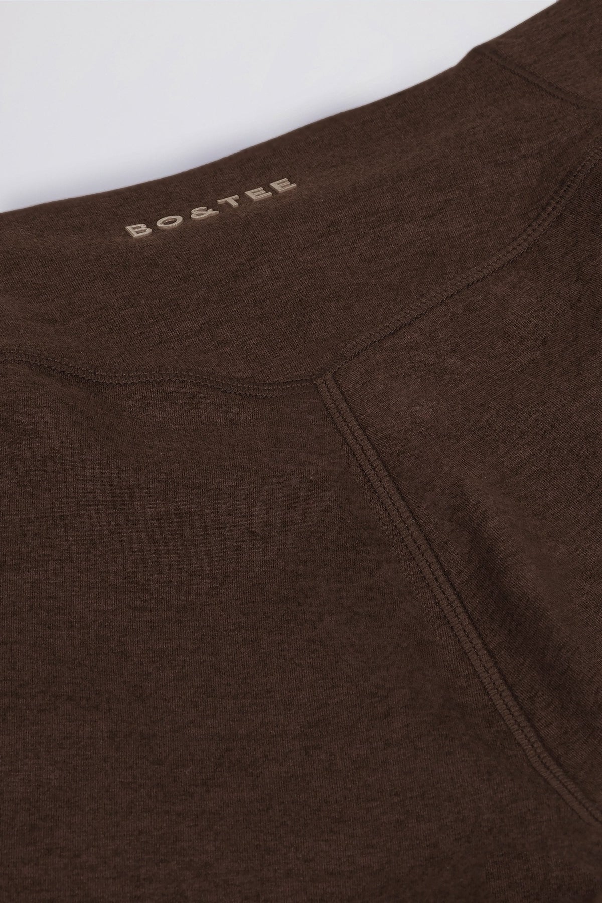 Chic Ruched Mini Shorts in Pecan Marl